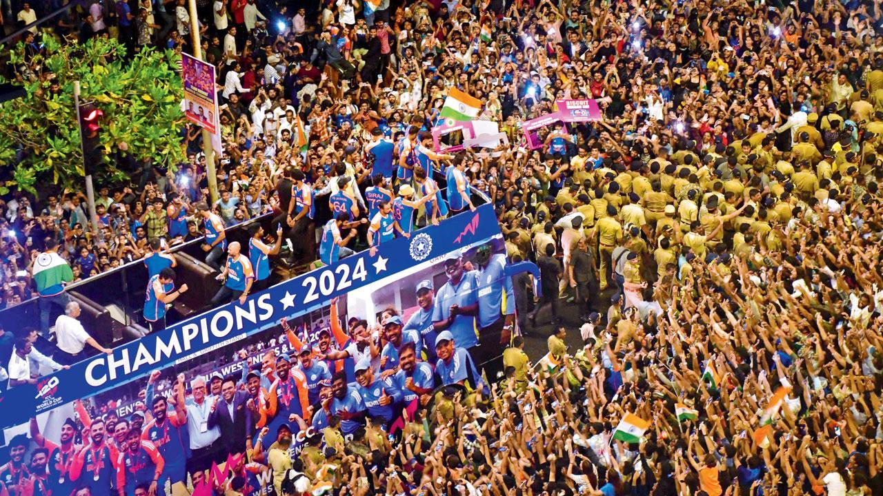 Team India victory parade: Policed to perfection