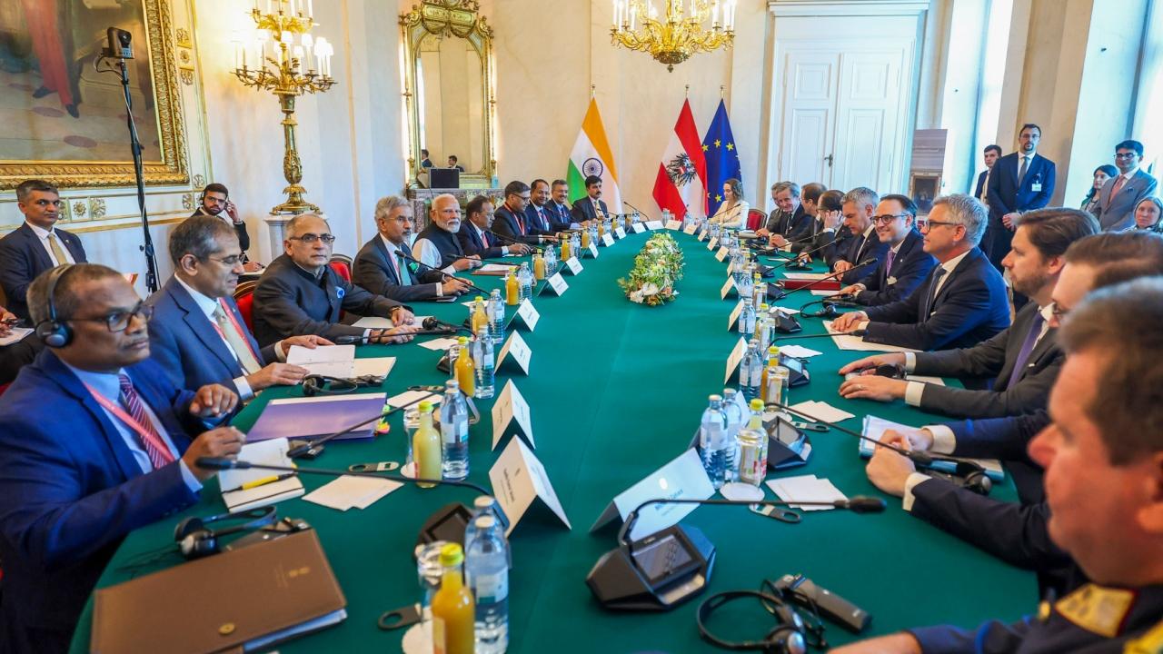 PM Modi and Karl Nehammer participated in the India-Austria business meet, bringing together around 40 businesses from both nations to explore new economic opportunities and strengthen bilateral trade relations