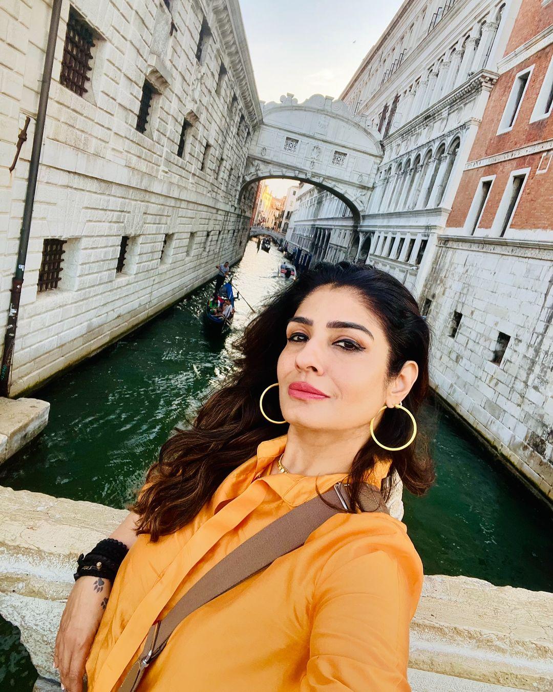 Raveena Tandon is currently vacationing in Italy with her daughter Rasha Thadani