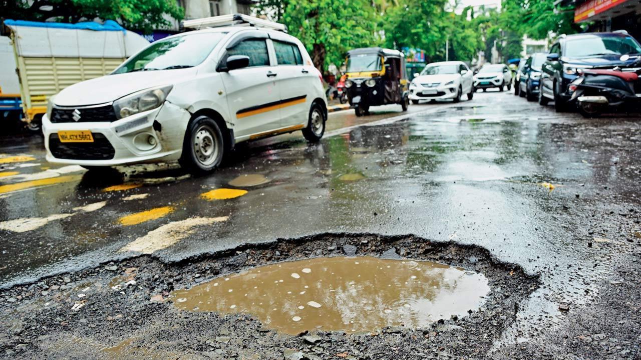 Mumbai roads turn into Swiss cheese