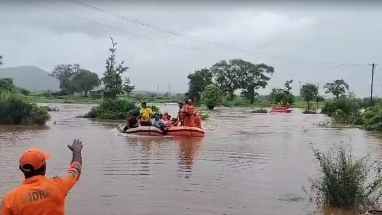 There are 13 teams with 32 to 35 personnel each in different parts of the state, including Mumbai, Thane, Palghar, Satara, Sangli and Kolhapur. Five teams are at the NDRF head office in Pune, an official said