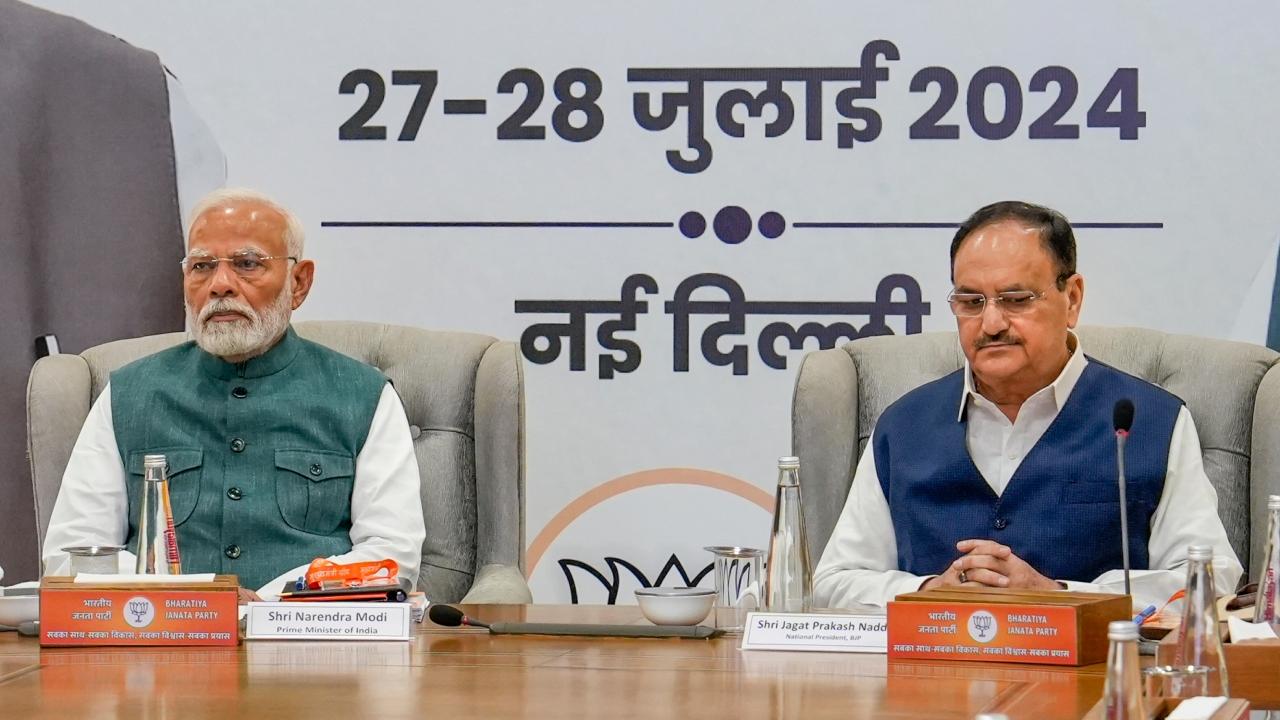 The meeting included two sessions where the BJP leadership engaged with Chief Ministers and Deputy Chief Ministers to review election results