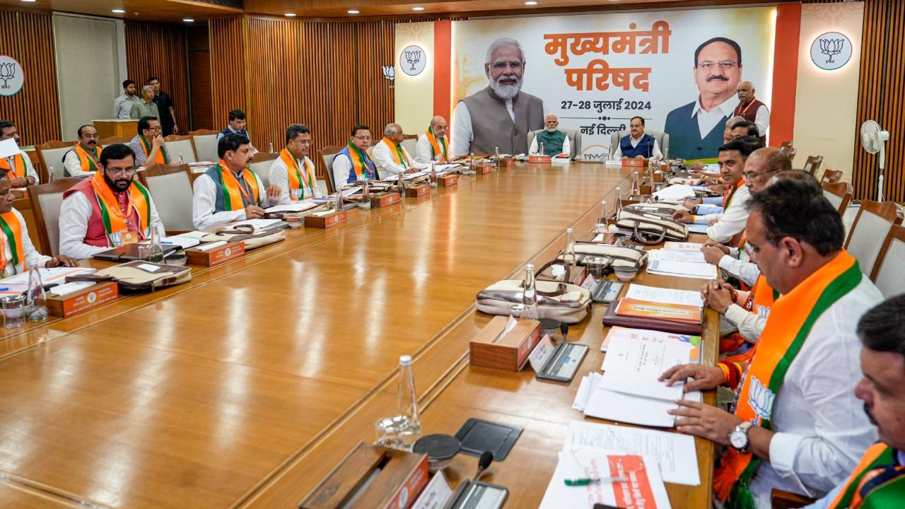 The agenda covered the analysis of Lok Sabha Election 2024 results to identify areas for improvement, ensuring effective implementation of central and state schemes at the ground level, and strategizing for upcoming assembly elections