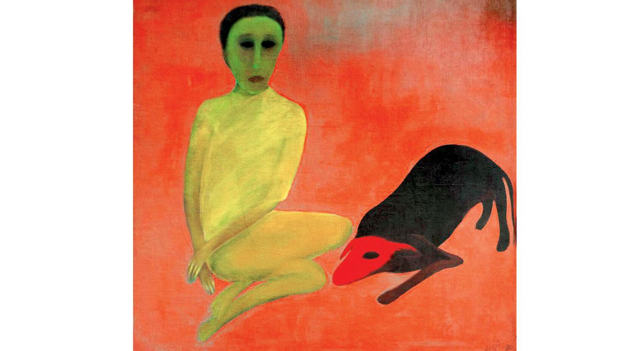 Relationship, oil on canvas, 1980
