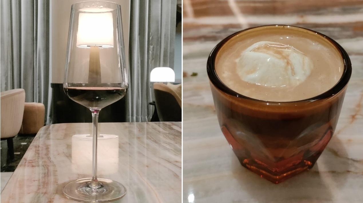 Coffee and wine While there is no particular time to drink wine, guided by in-house sommelier Pradnya Kulkarni, we sip a delicious red wine Michel Lynch, AOC Bordeaux, that was not completely dry yet crisp on the palate, as red wines, she said usually would go well with red sauce and we took her advice.
On the other hand, the restaurant boasts of the Modbar coffee machine that lets diners choose from espresso, cappuccino, cortado and even affogato, or even make their own. We chose the latter to get the best of both worlds -- coffee and ice cream to end our meal, and we loved both. The vanilla ice cream loaded in the coffee is a sweet treat with a powerful kick from the coffee, but a much-needed one after a delicious meal and amid the ongoing weather.