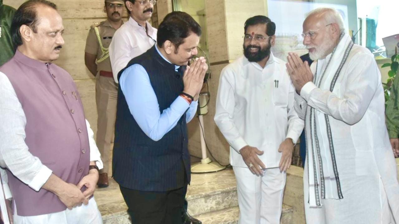 IN PHOTOS: PM Modi reaches Mumbai