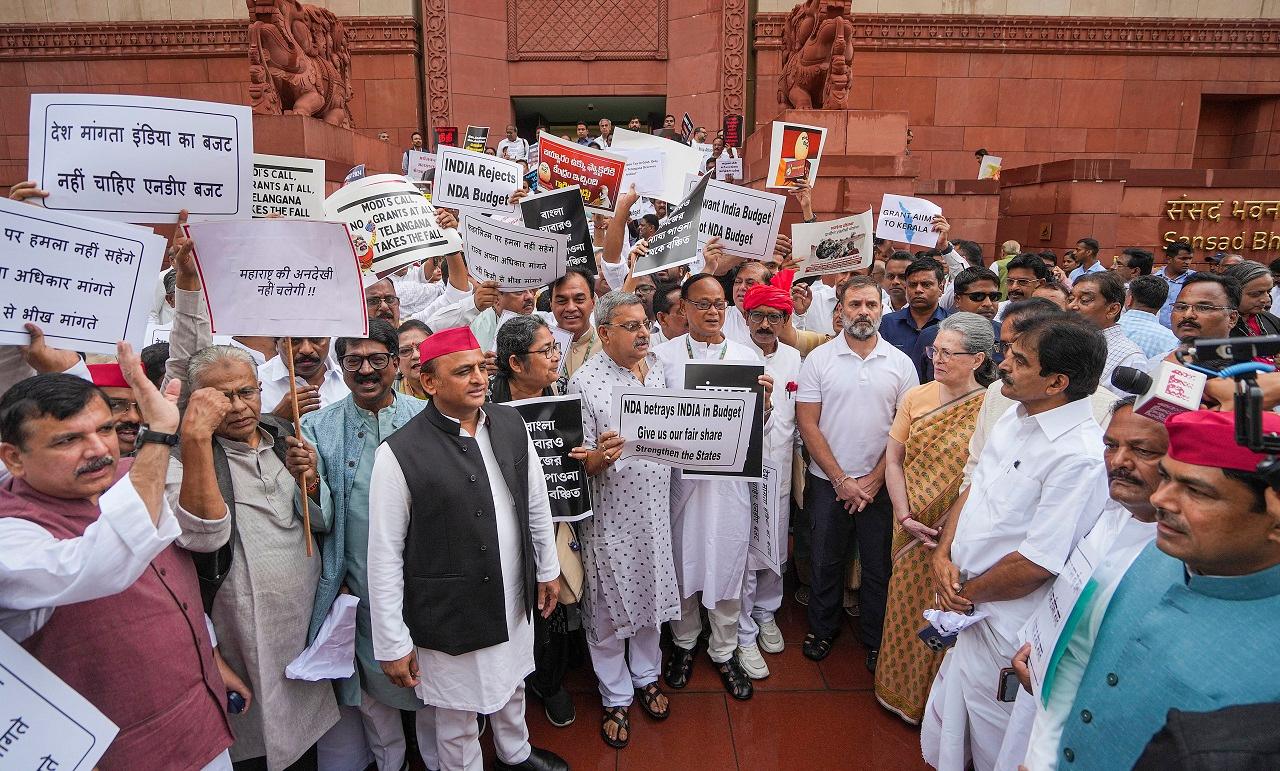 SP chief Akhilesh Yadav said his state Uttar Pradesh has been discriminated against. They snatched away jobs and are now talking of apprenticeships, he said