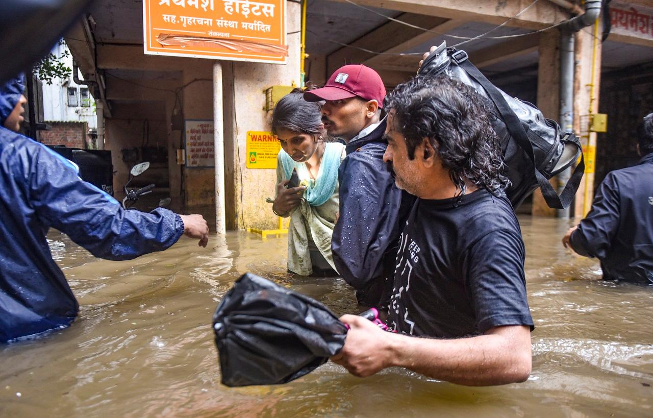 Pune district collector Suhas Diwase said that in the wake of heavy rains in the Khadakwasla dam's catchment area, water has been released from the reservoir