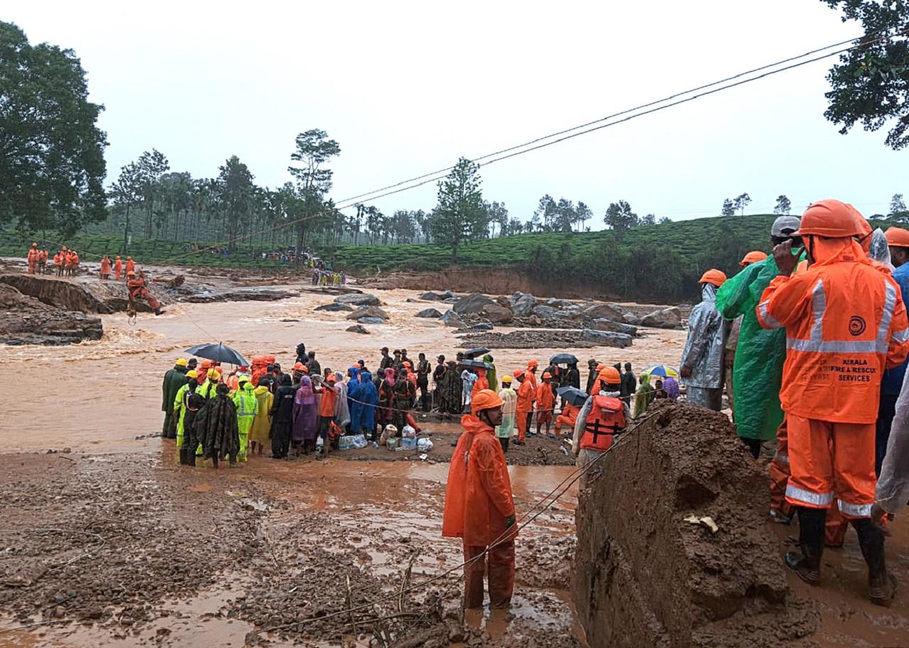 On Tuesday morning, two massive landslides that washed away the Mundakkai and Chooramala areas of Vellarimala village took place under Meppadi Panchayat in Wayanad