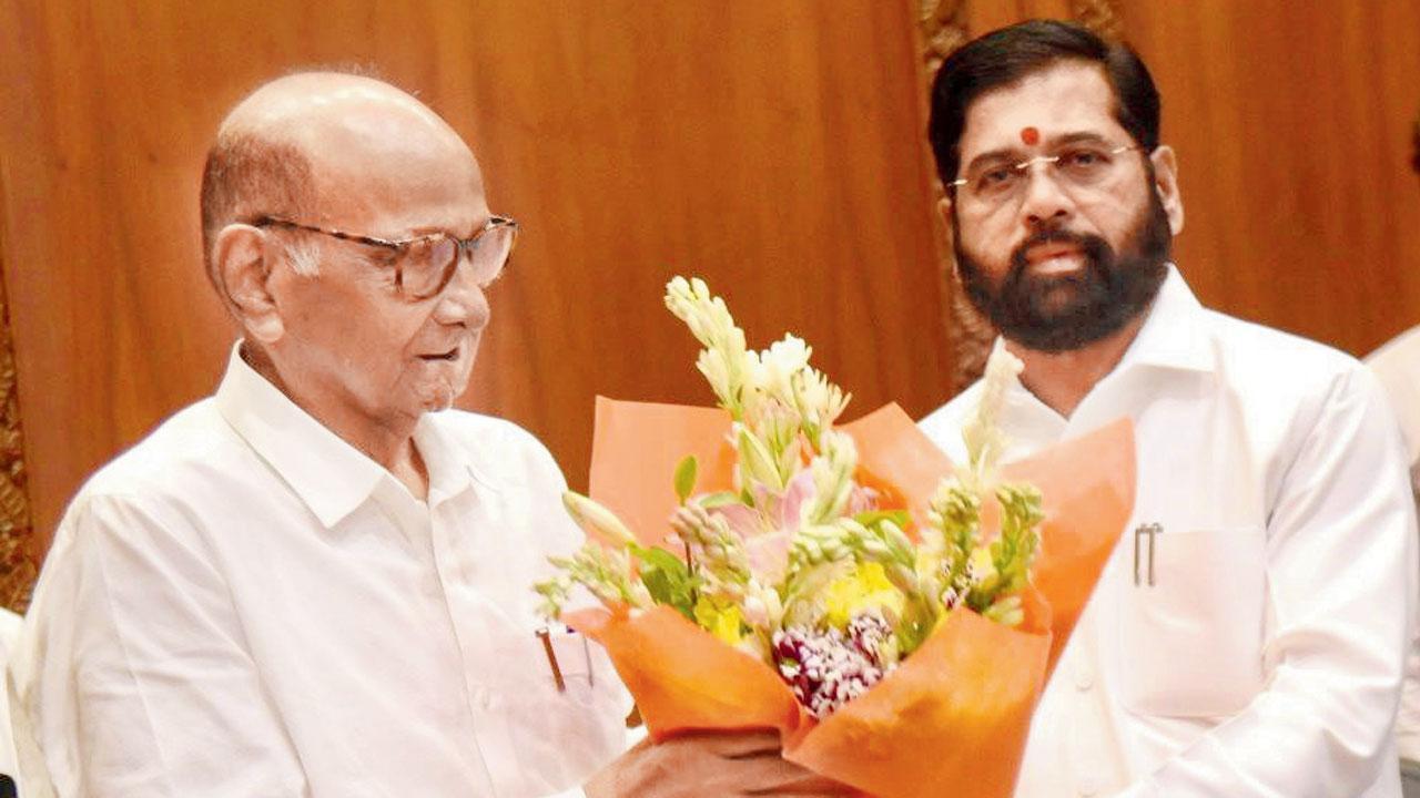 Sharad Pawar meets CM Shinde to discuss Maratha-OBC quota