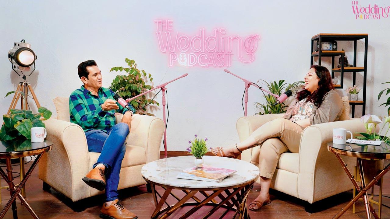 Art director Omung Kumar in discussion with Manocha during the episode