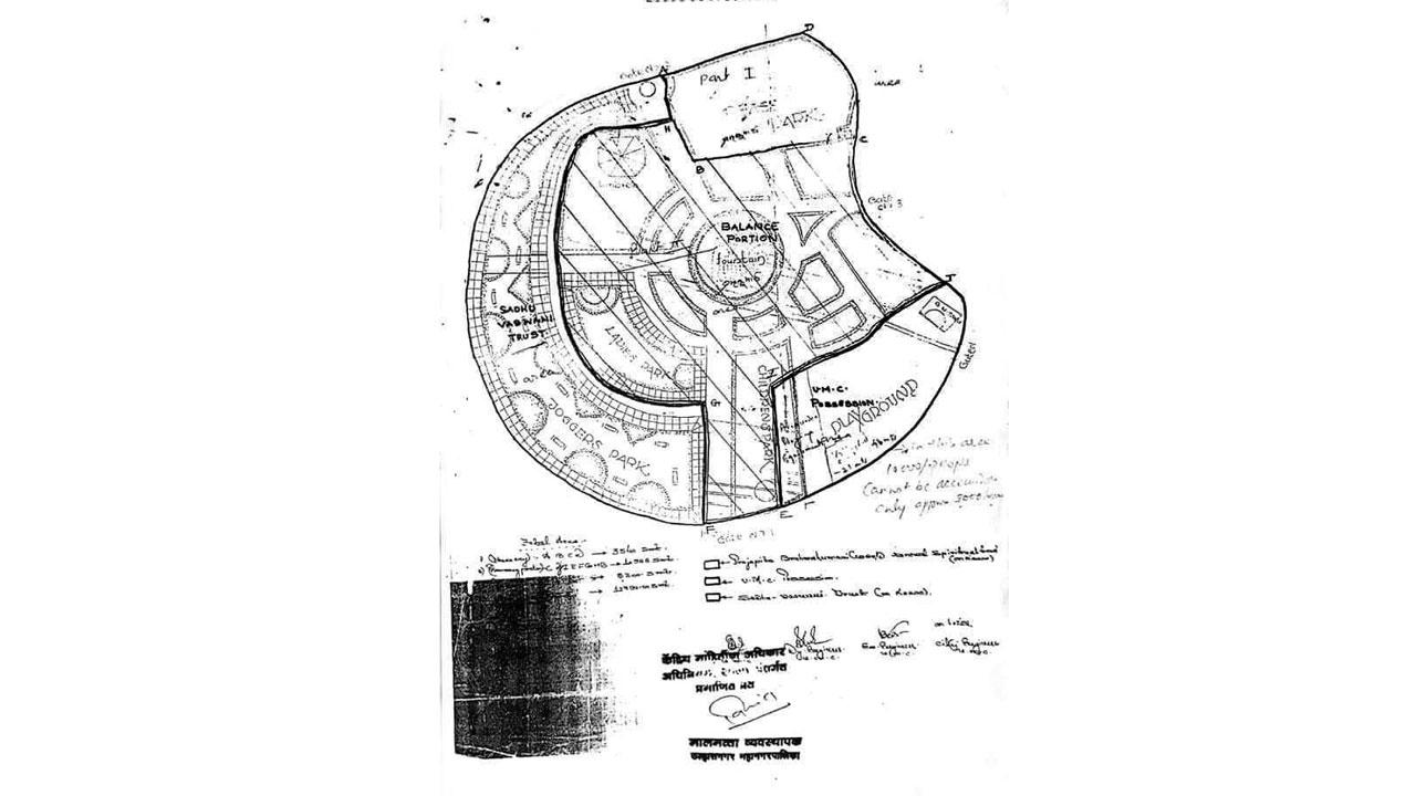 Structural plan of the park