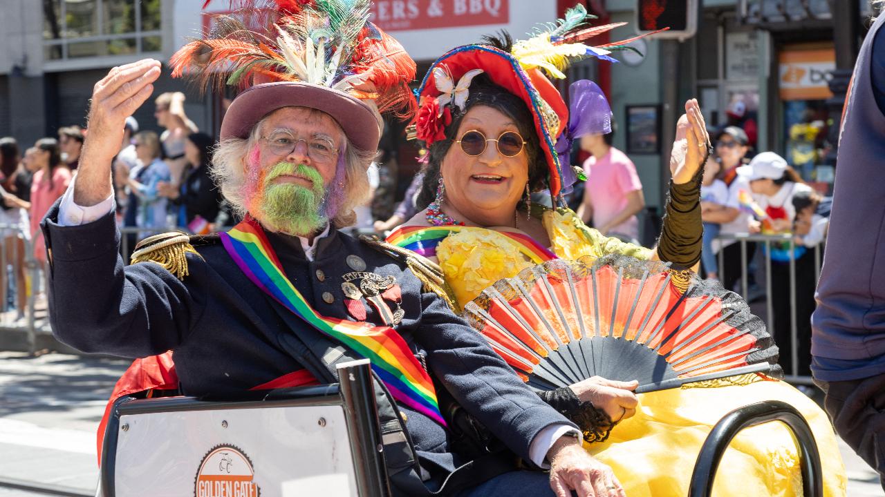Donning colourful costumes with their friends and family, US citizens come together to walk at the pride parade held annually in June to mark Pride Month.