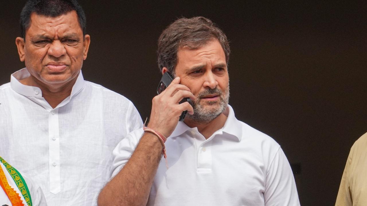 Rahul Gandhi also alleged that ministers were scared of greeting him in the presence of PM Modi.