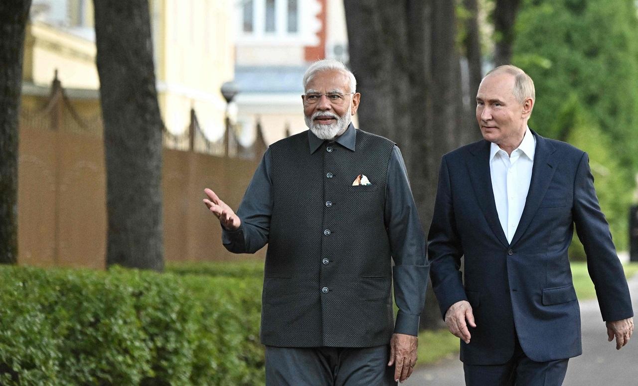 In a friendly gesture, Putin took PM Modi on a ride in his electric car around his residence, Novo-Ogaryovo. The Russian Embassy in India shared a video of the two leaders enjoying the drive, which followed a conversation between them