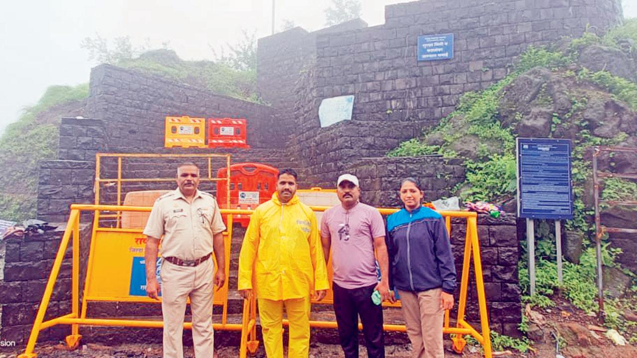 Raigad Fort closed for people. Pic/X
