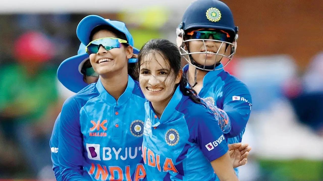 Star pacer Renuka Singh claimed three wickets in her four-over spell. She conceded just 10 runs and also bowled one maiden over