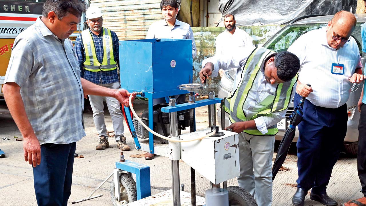 A core testing machine