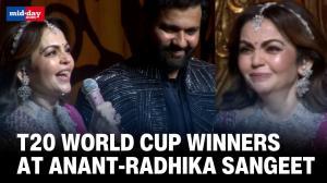 Cricketers Rohit, Suryakuma and Hardik steal the show at Ambani Sangeet Ceremony