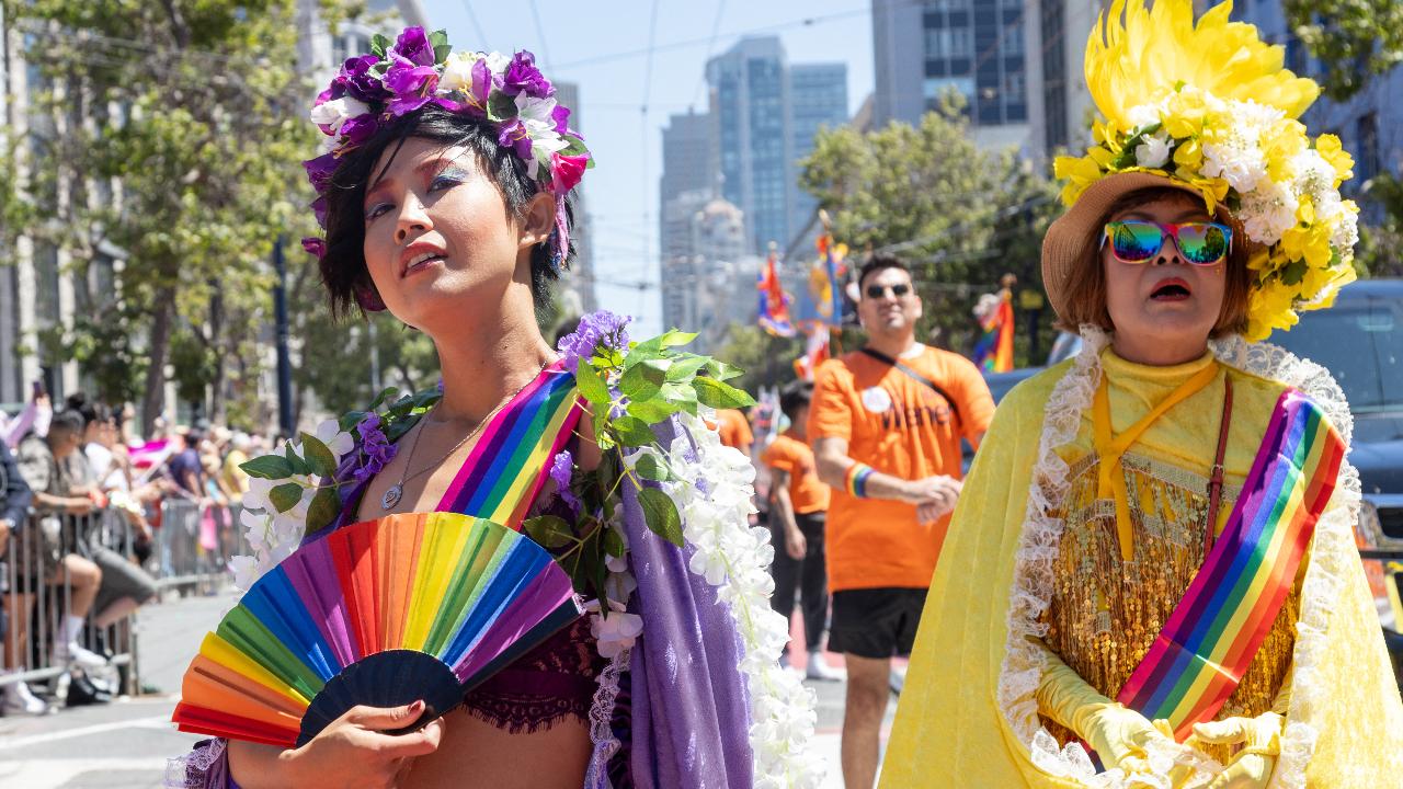 People participate and engage with other members from the community at the annual pride parade that is attended by different sections of the community including lesbians, gay, bisexual, transgender and more.