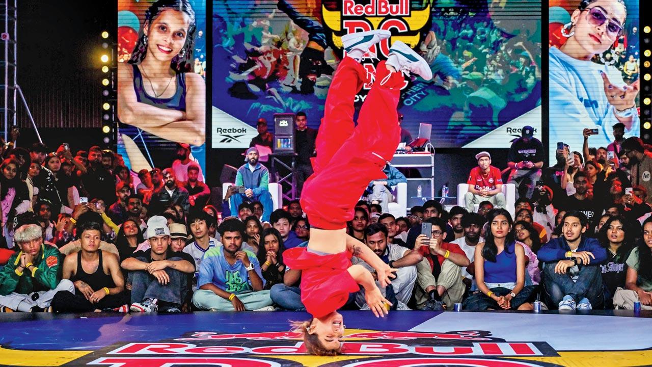 Jaipur’s B-girl Glib aka Simran Ranga, winner of Red Bull BC ONE Cypher India 2024. Pic/Focus Sports and Red Bull
