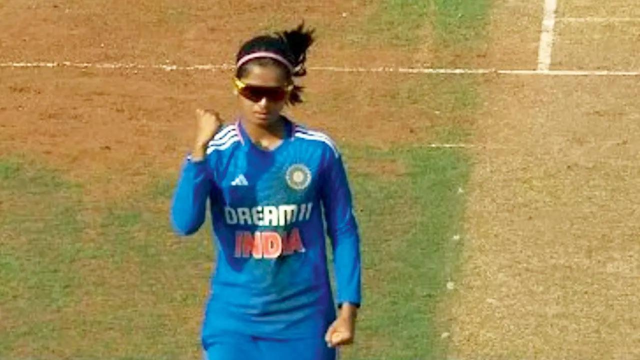 Renuka Singh, Pooja Vastrakar and Shreyanka Patil, all three bowlers bagged two wickets each to restrict Pakistan to 108 runs in 19.2 overs