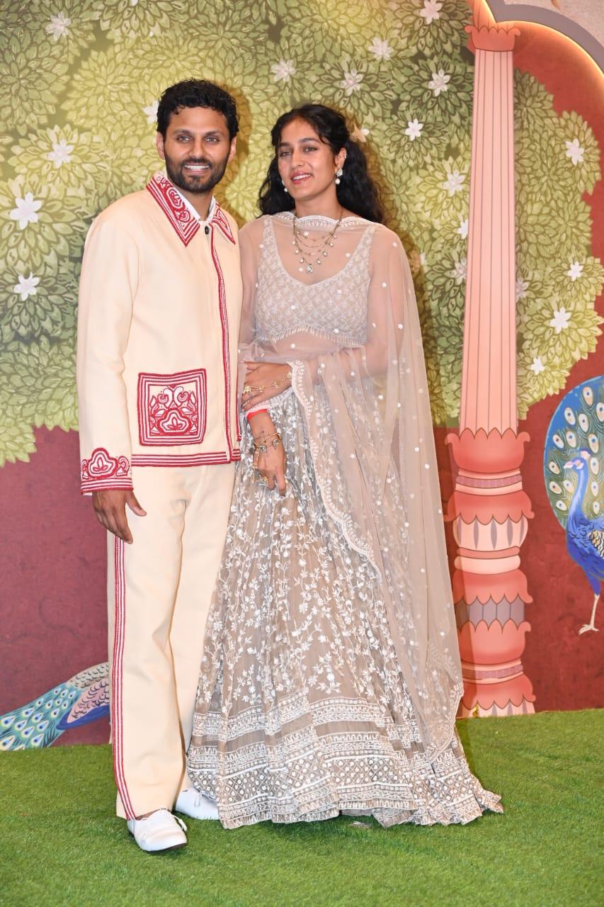 Self-help coach Jay Shetty arrived at the venue with his wife for the Shubh Aashirwad ceremony