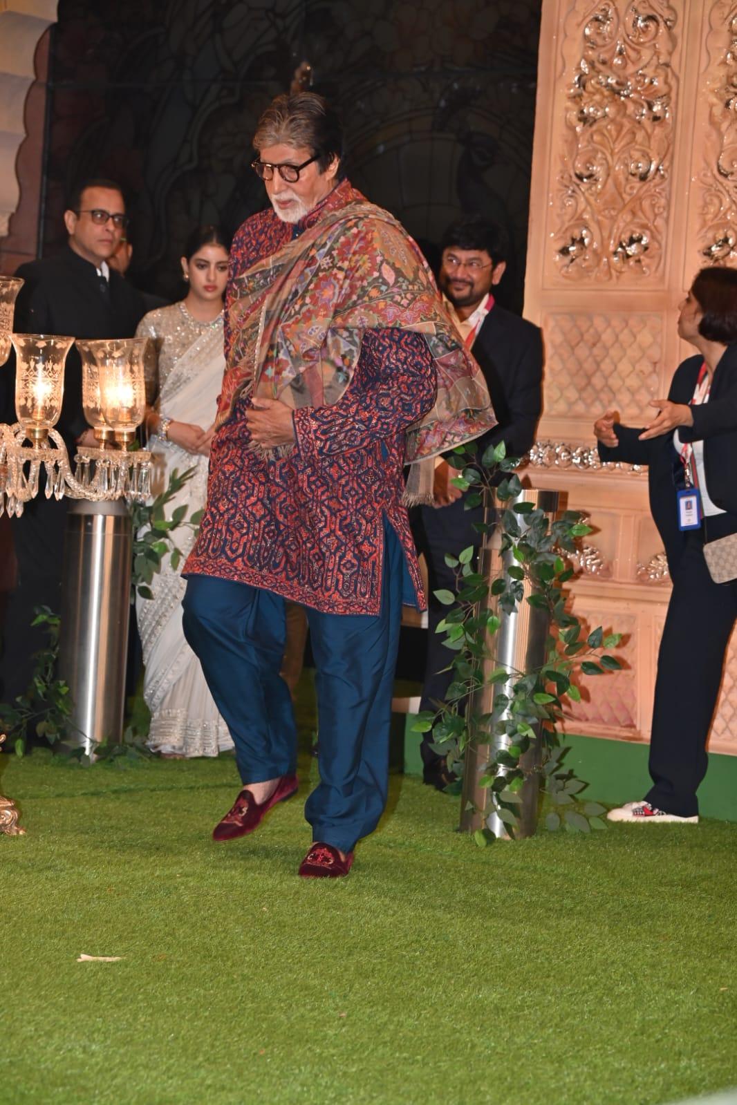 Amitabh Bachchan was one of the first guests to arrive