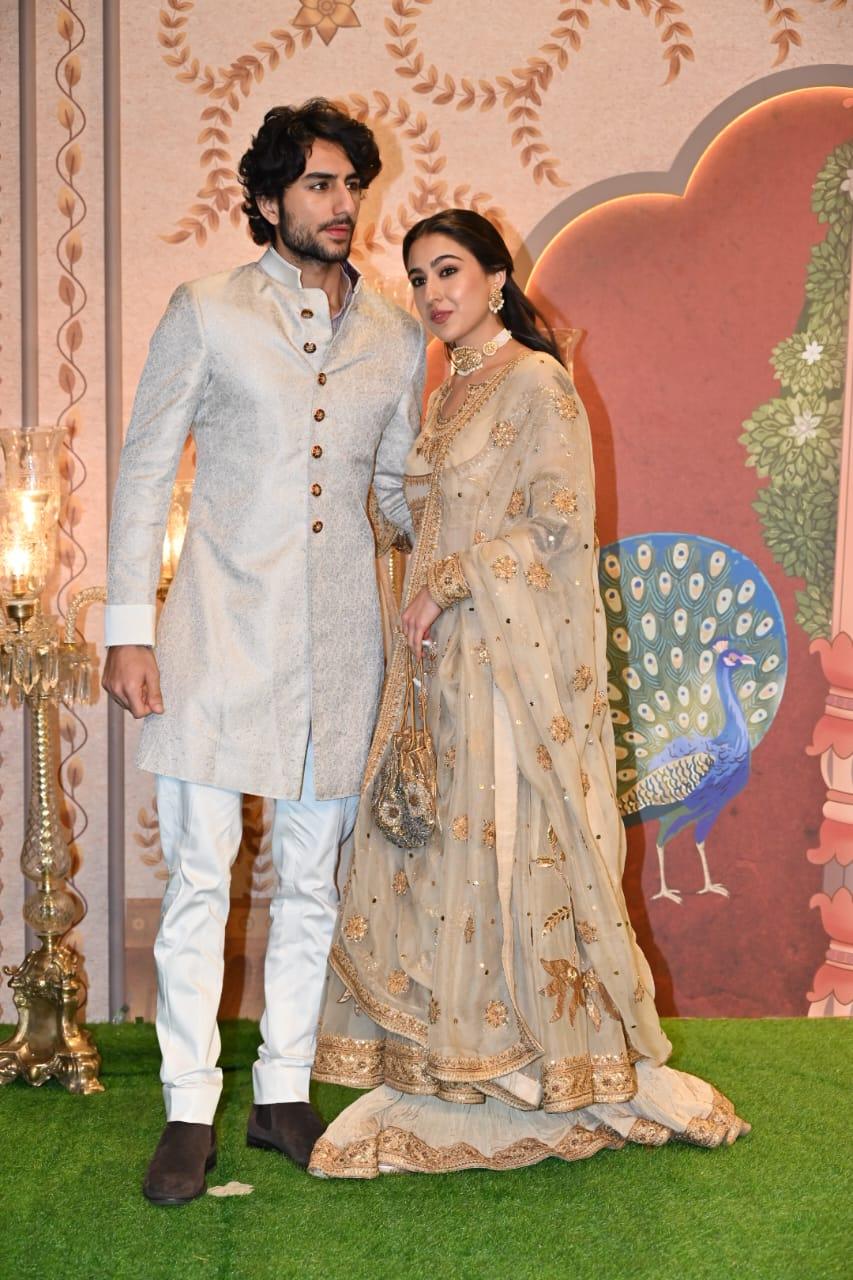 Brother-sister duo Sara Ali Khan and Ibrahim arrived at the ceremony looking royal
