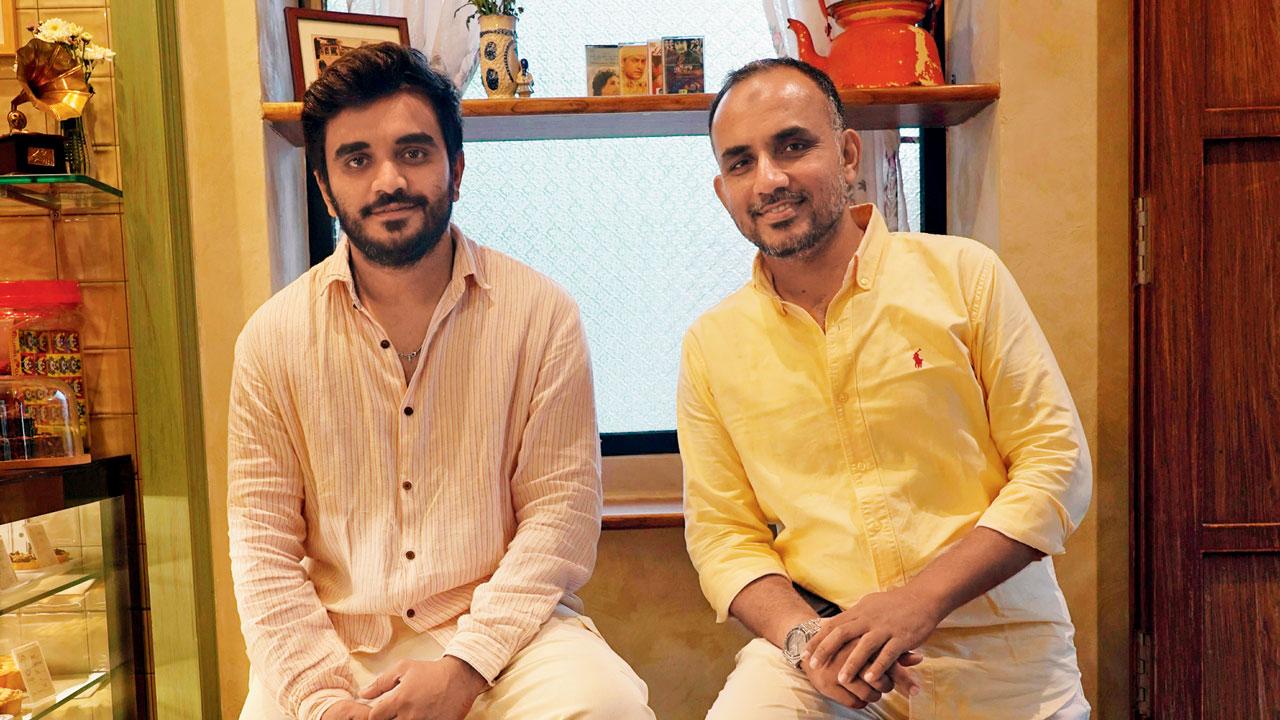 Sinan Khader, with his uncle Salim Kader, started Nostalgia, The Old School Bakery to bring back Bandra’s lost charm. Pic/Aditi Haralkar