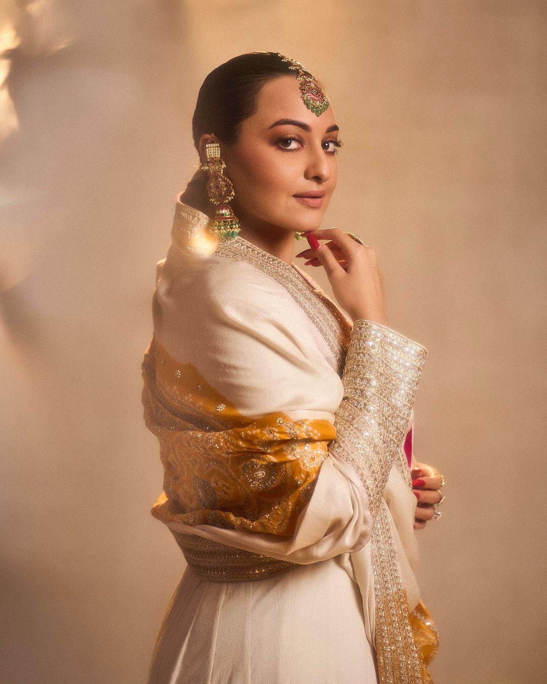 Ever seen anybody wearing a suit and accessorizing her look with jhumkas for her bachelorette?