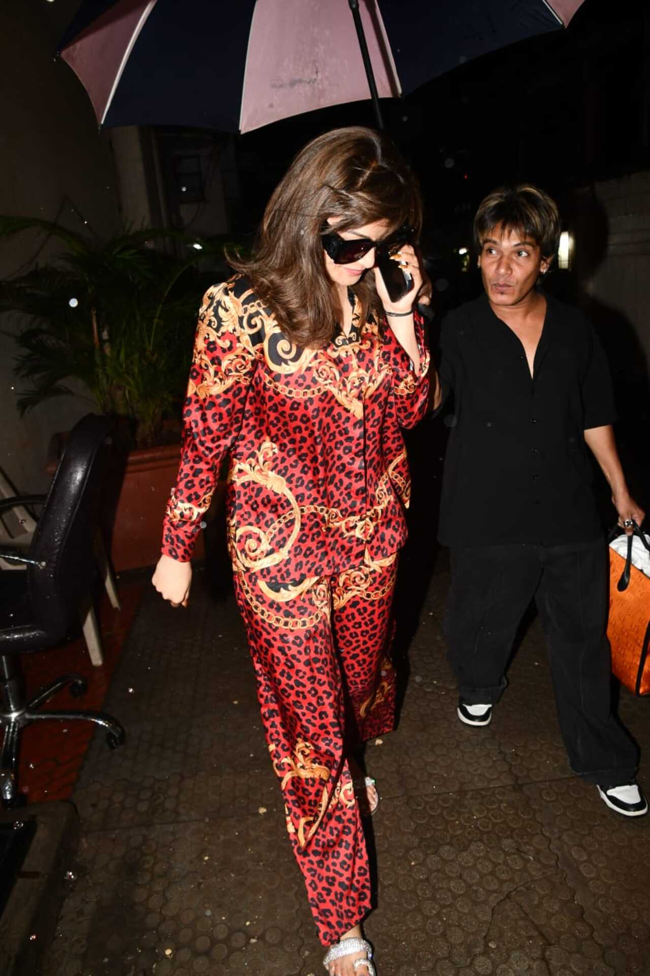 Urvashi Rautela was spotted making a stylish appearance as she stepped out of a salon in Bandra. 