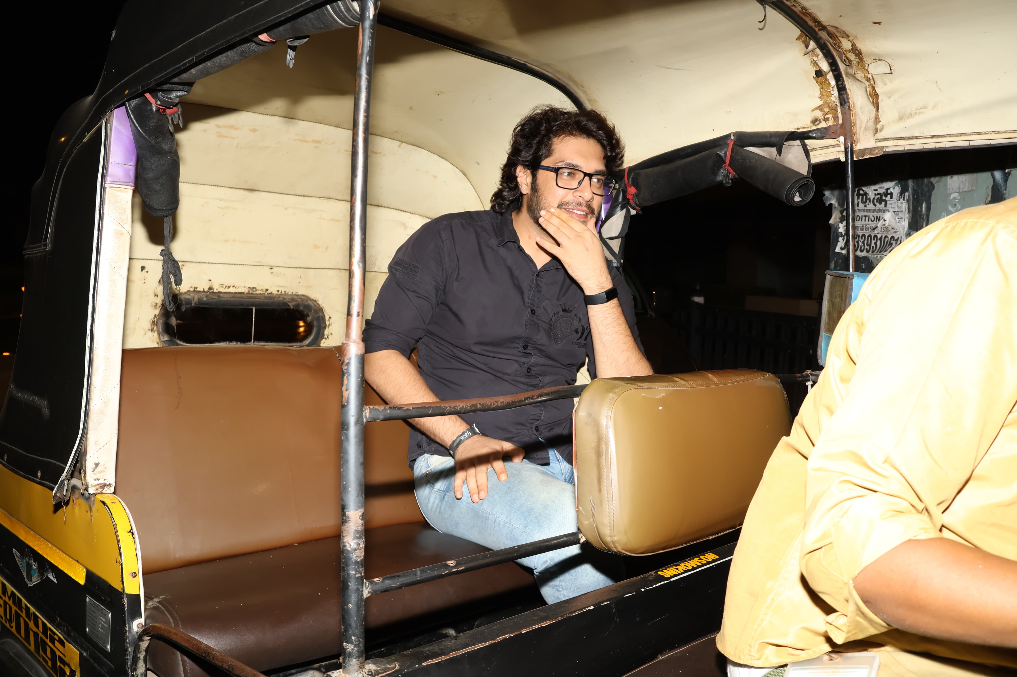 Aamir Khan's son Junaid Khan was clicked taking a rickshaw ride