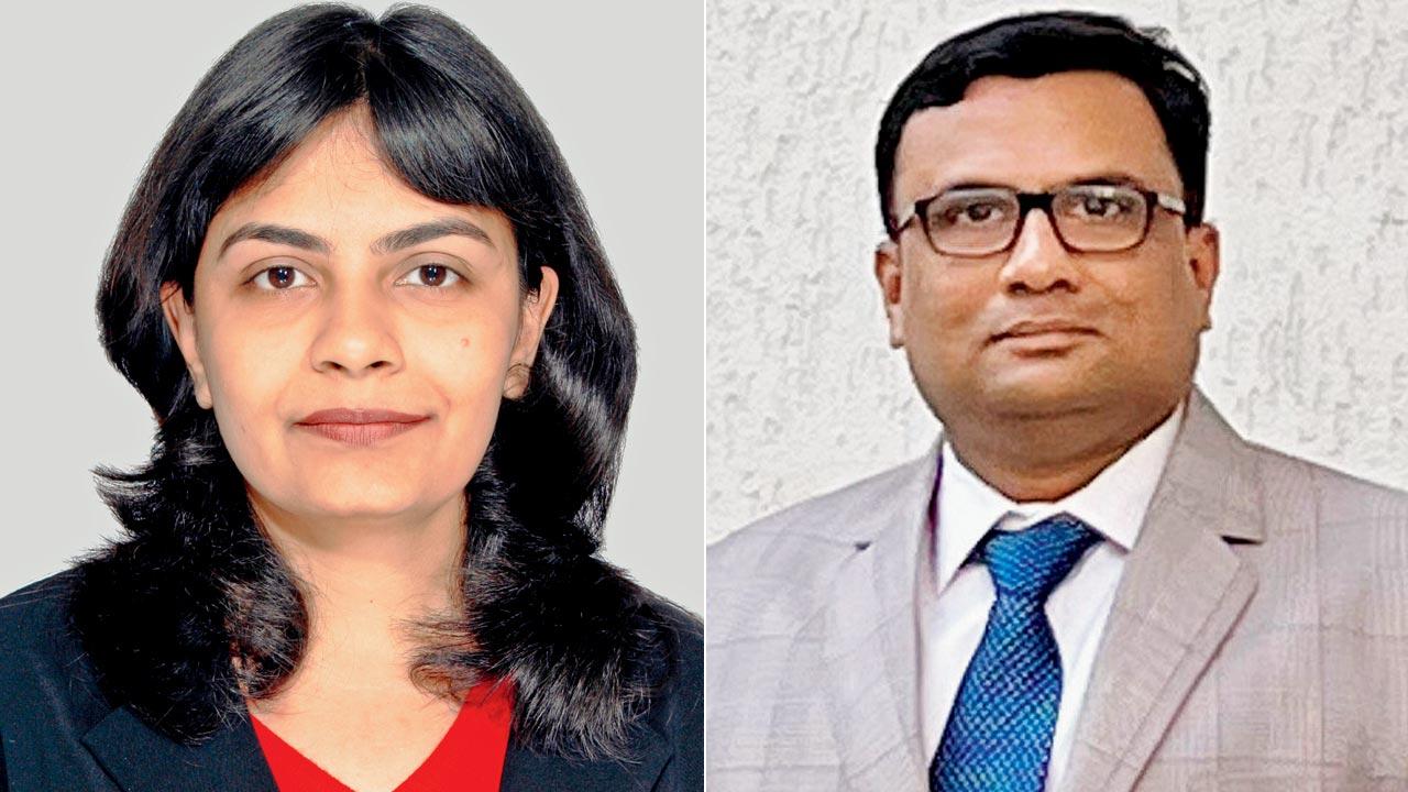 Solicitor Stuti Galiya, partner  with a law firm; (right) Advocate Shreeprasad Parab, expert director, Maharashtra State Housing Federation