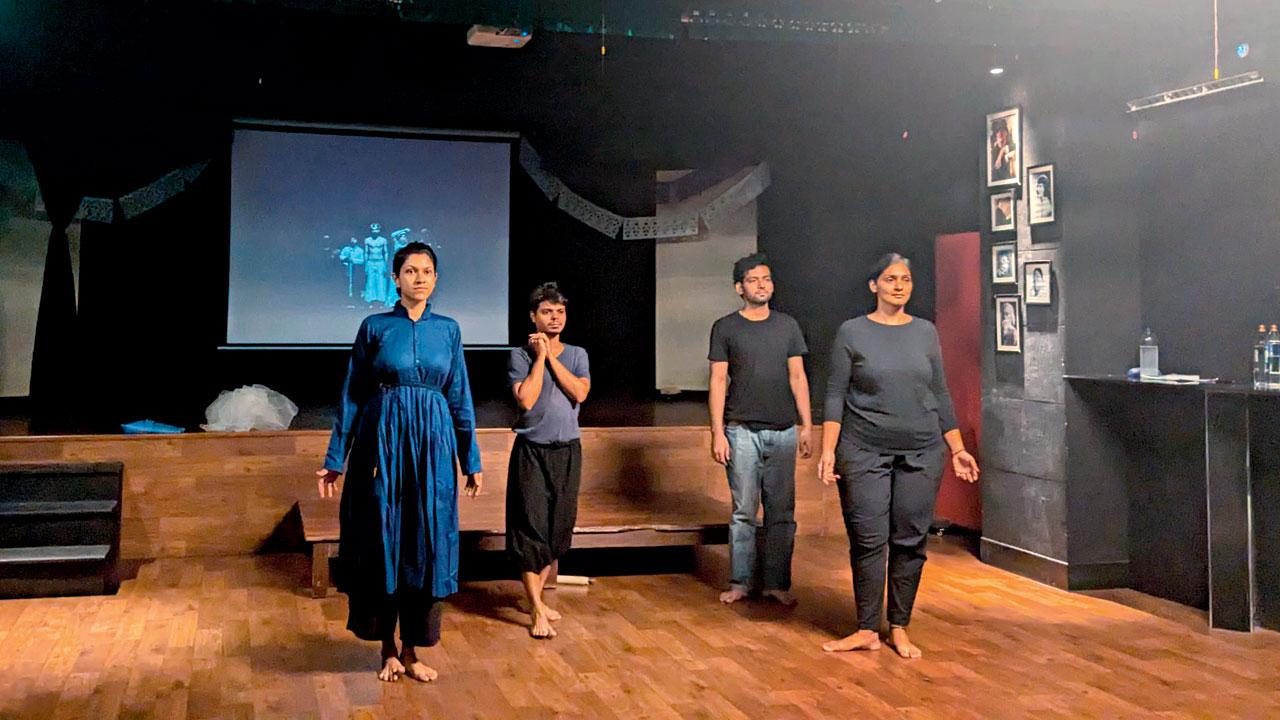 The team rehearses ahead of the performance. Pic Courtesy/Ainosh Aibara