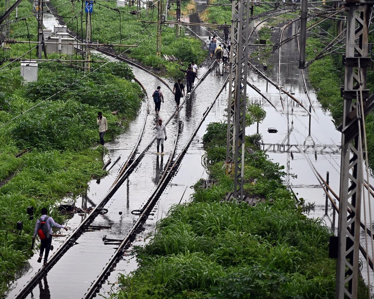 Swapnil Nila, chief public relations officer of the Central Railway (CR), said train services on the fast line of the main corridor between Chhatrapati Shivaji Maharaj Terminus (CSMT) in south Mumbai and neighbouring Thane were suspended due to waterlogging at various places