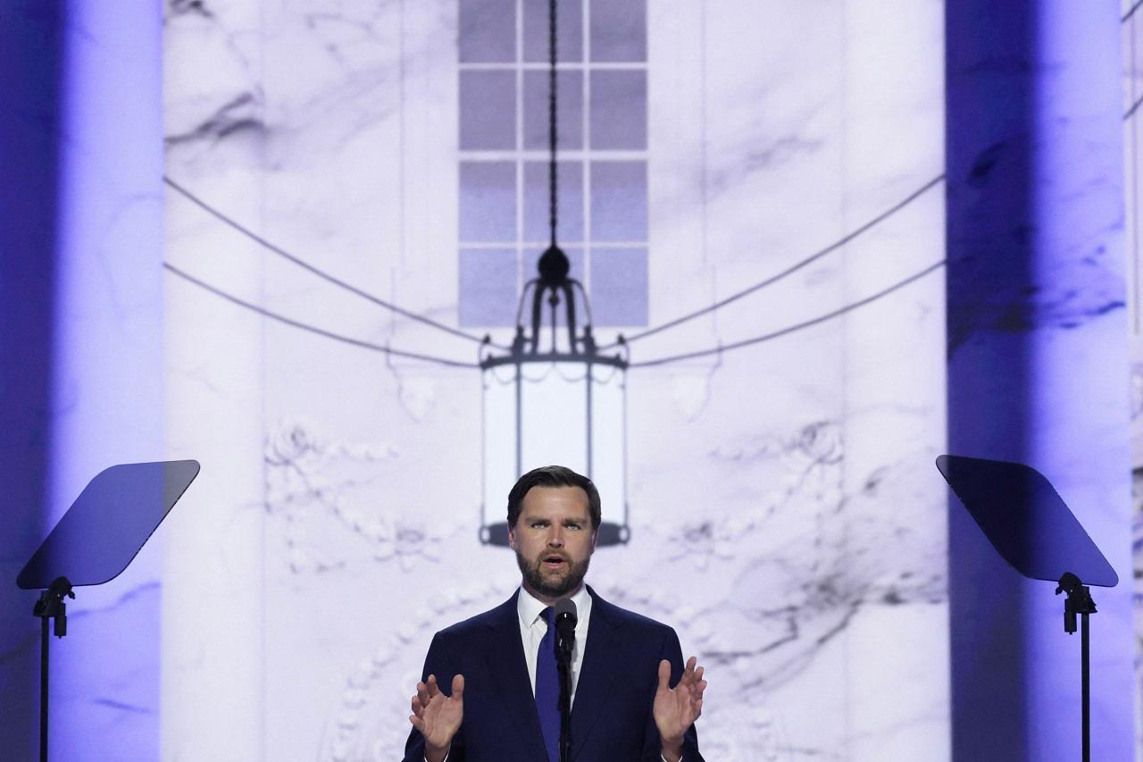 Introducing himself to millions of Americans, the Ohio Senator channelled his humble roots in the Midwest as he assailed politicians like President Joe Biden