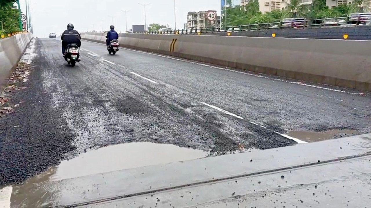 MMRDA officials undertook repairs after it was brought to their attention