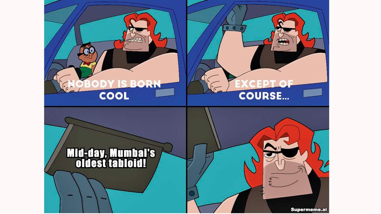 Memes made by Supermeme.AI keeping mid-day’s 45th anniversary in mind