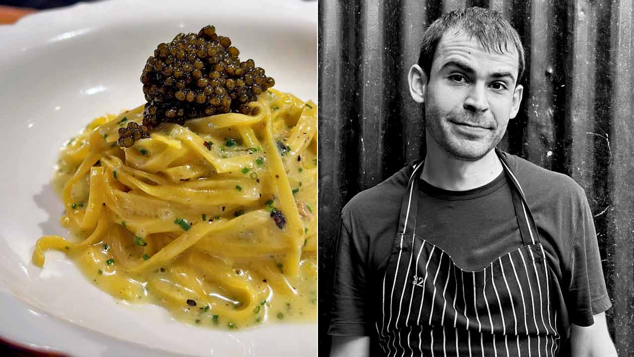 Caviar service and Will Aghajanian