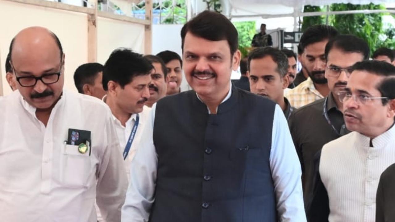 Maharashtra Deputy Chief Minister of Maharashtra Devendra Fadnavis at the Legislative Assembly Monsoon Session in Mumbai on Tuesday. Pics/Sameer Abedi