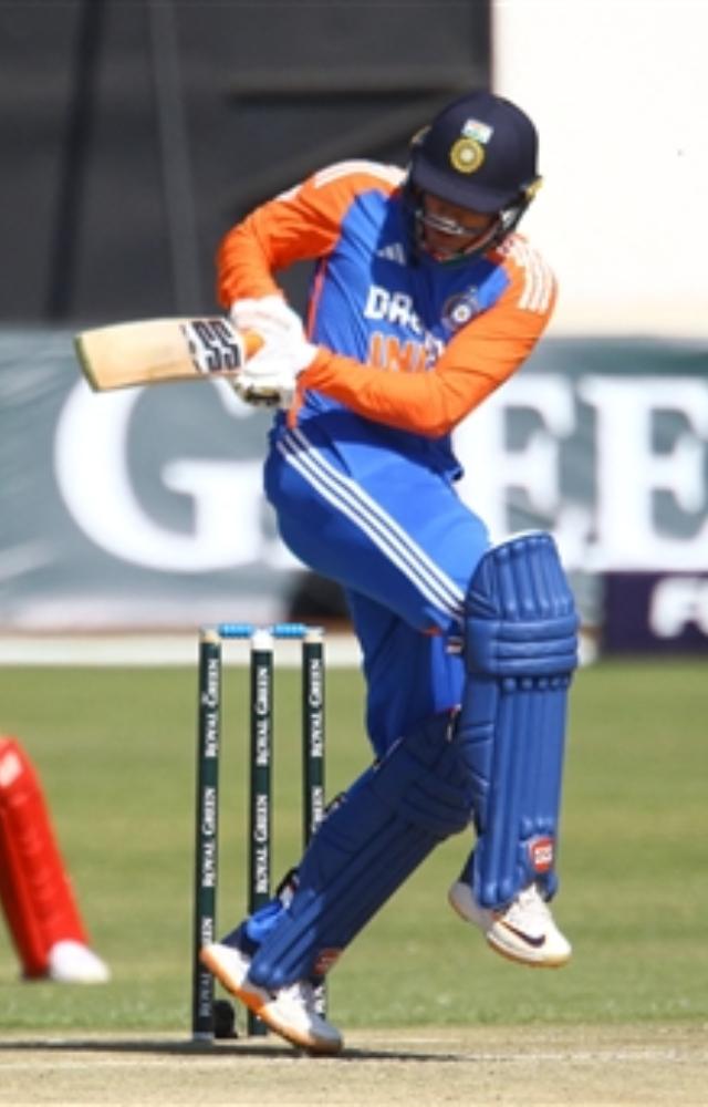In the first match, the explosive left-hander departed on a duck