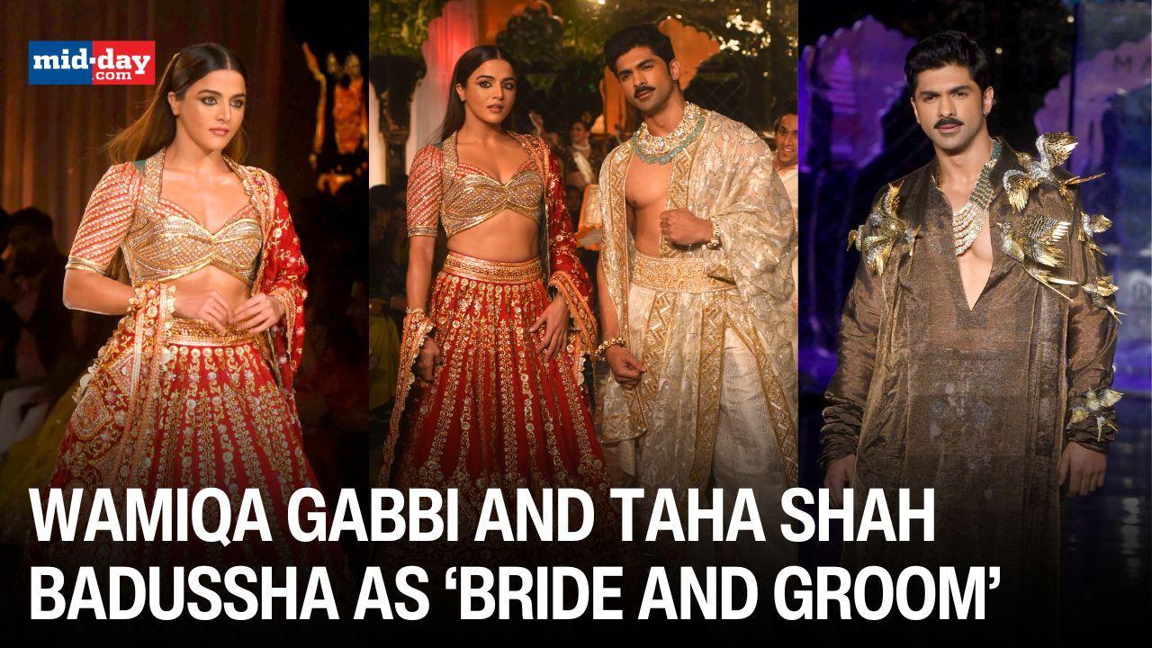 Wamiqa Gabbi & Taha Shah Badussha Turn Showstoppers for Abu Jani Sandeep Khosla