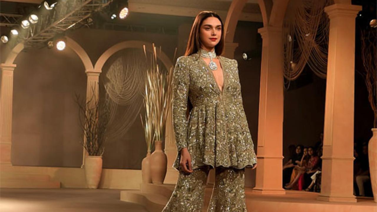 ICW: Aditi Rao Hydari says the ‘collection is so rooted in India & its traditions’