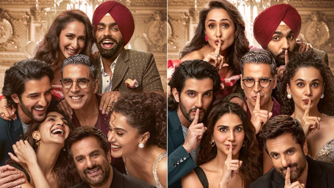 Motion poster of Akshay Kumar, Taapsee Pannu, Fardeen Khan's film 'Khel Khel Mei