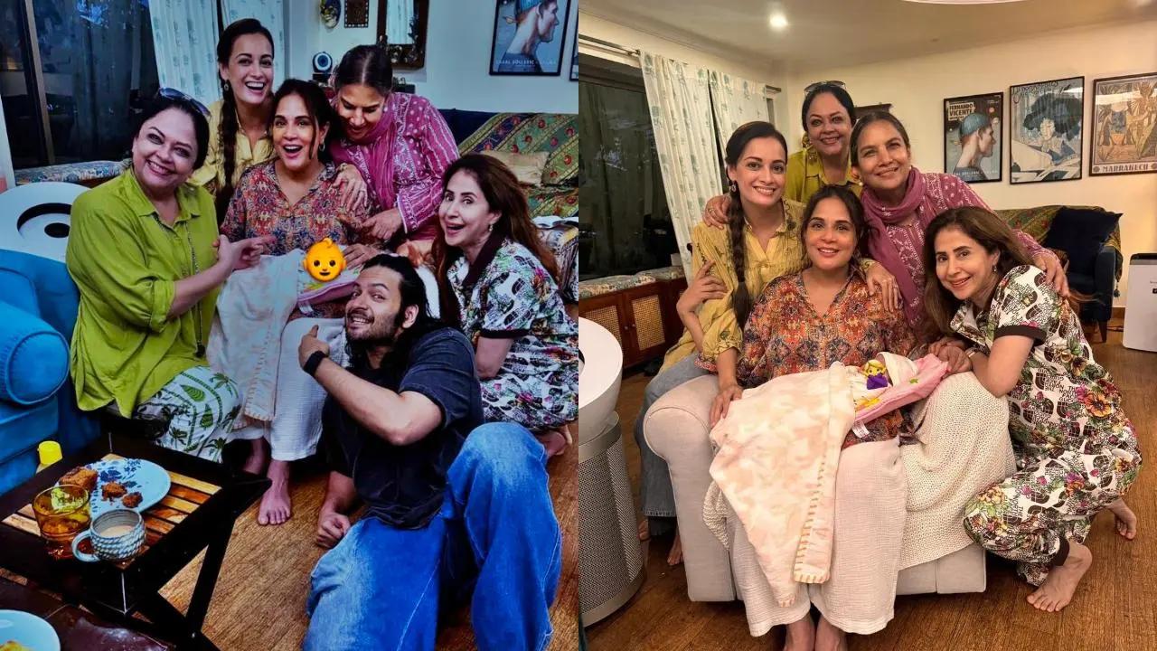 New parents Richa Chadha and Ali Fazal enjoyed Mumbai rains with their baby girl surrounded by loved ones Urmila Matondkar, Dia Mirza, Shabana Azmi, and Tanvi Azmi. Read full story here