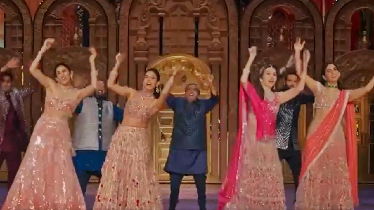 Watch: Ambani family grooves to Shah Rukh Khan's 'Deewangi Deewangi' at Anant-Radhika's sangeet ceremony