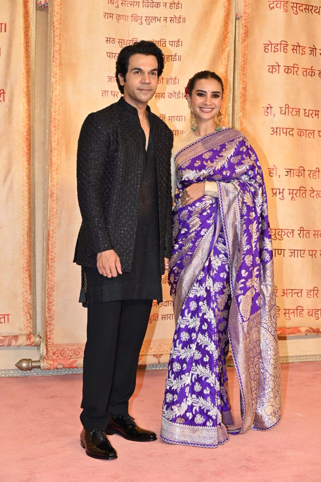Rajkummarr Rao and Patralekha arrived for the reception looking lovely as ever