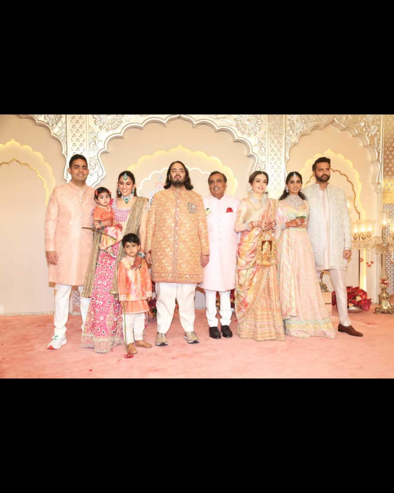 First look of groom Anant Ambani with his family