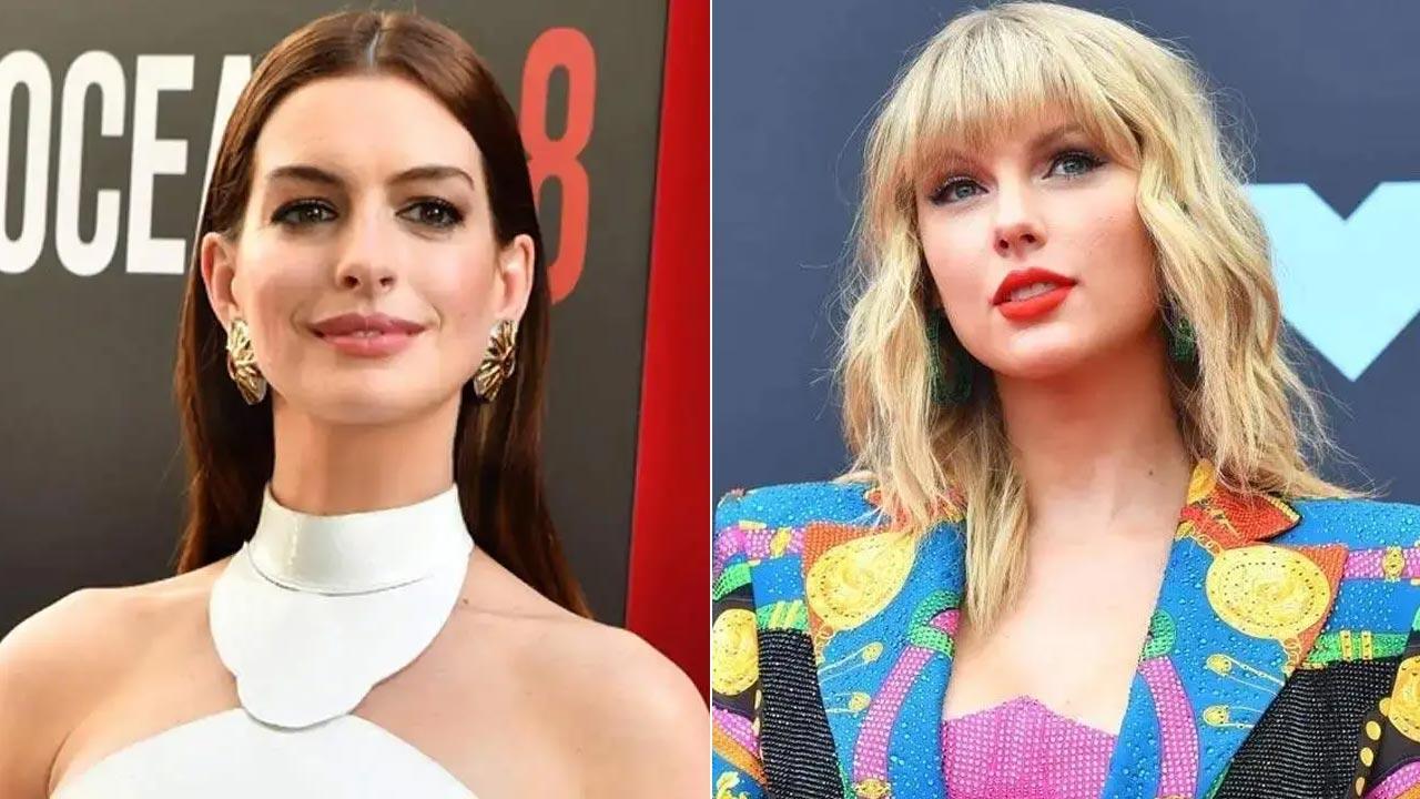 Anne Hathaway attends Taylor Swift's Eras Tour show in Germany